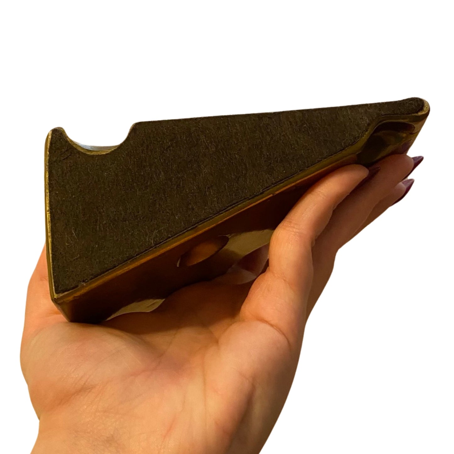 Brass Cheese Pen Holder Brass Vintage