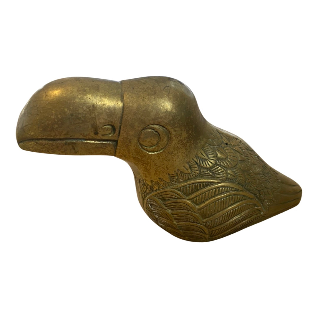 Large Brass Toucan