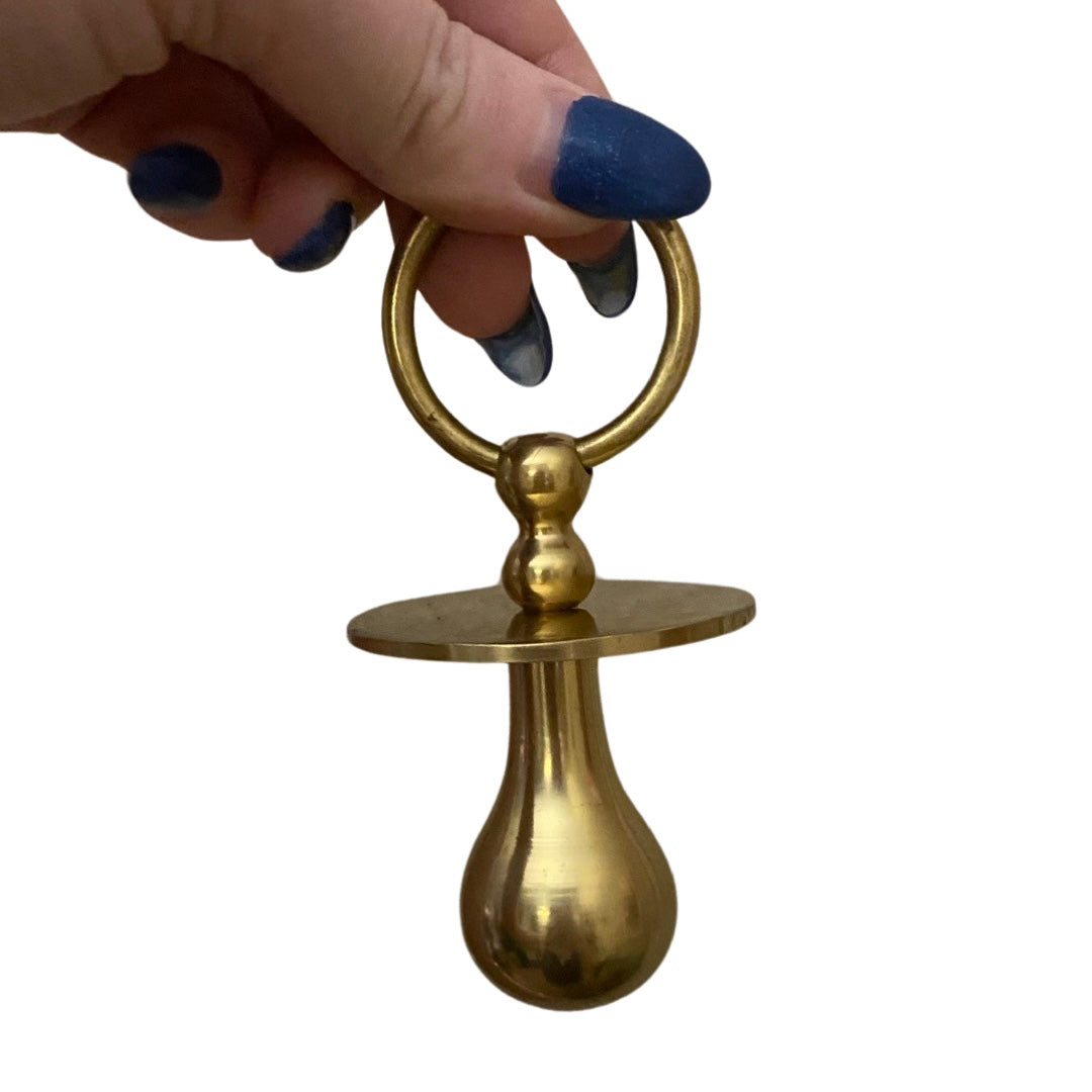 Brass Pacifier with Themed Box