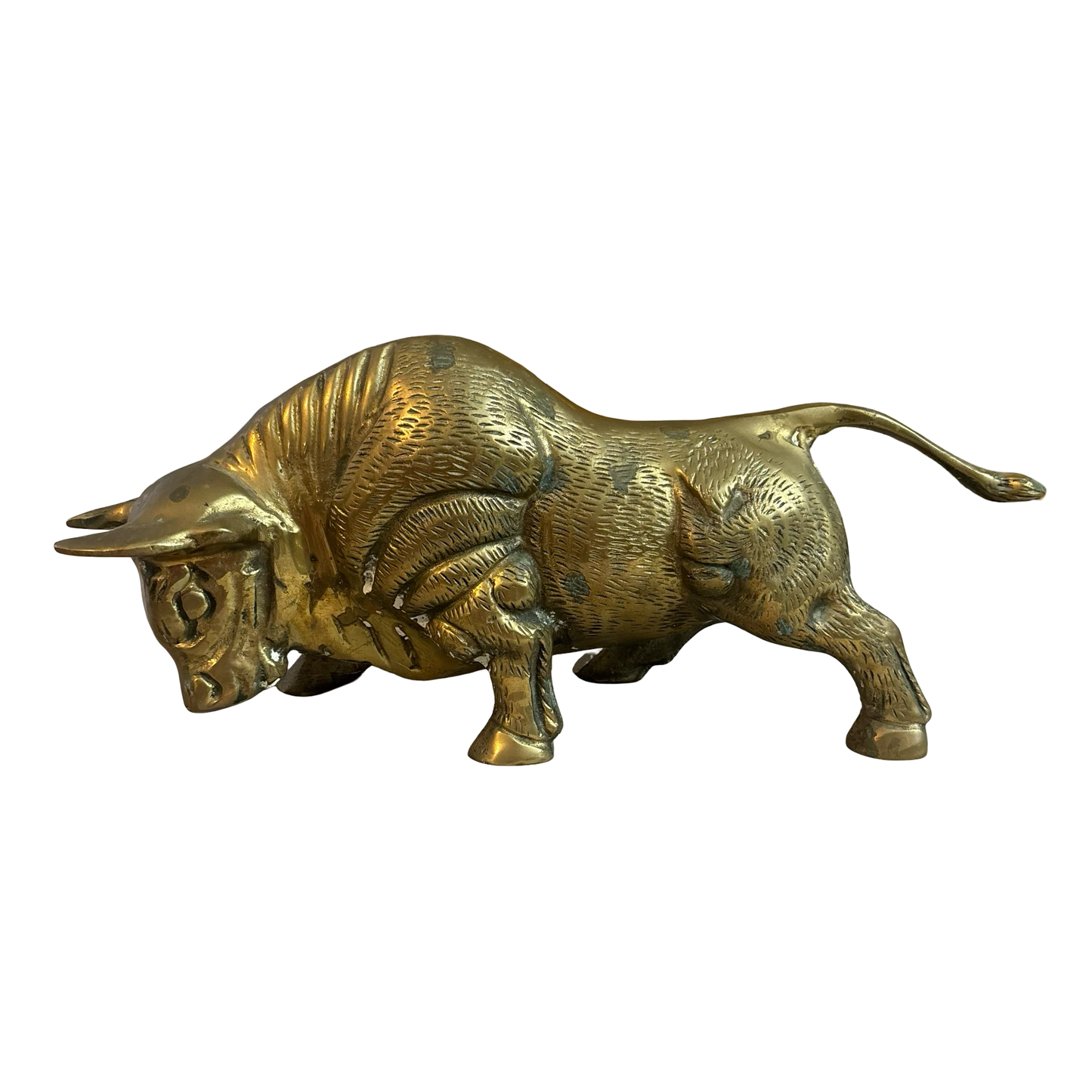Large Brass Bull