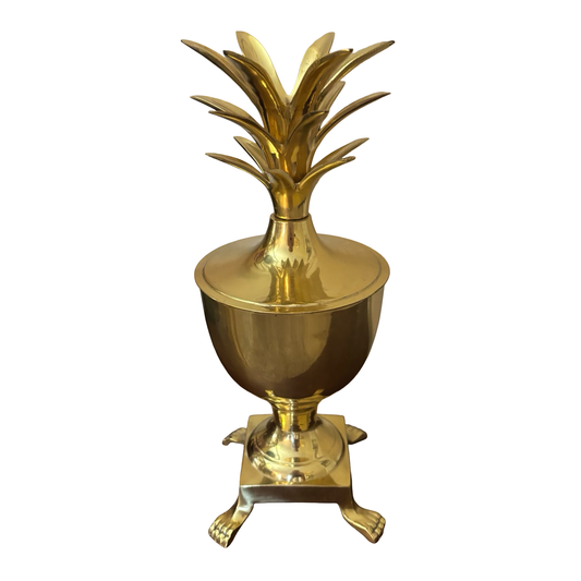 Large Brass Pineapple Urn