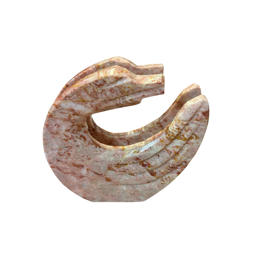 Pink Stone Swan Napkin Holder