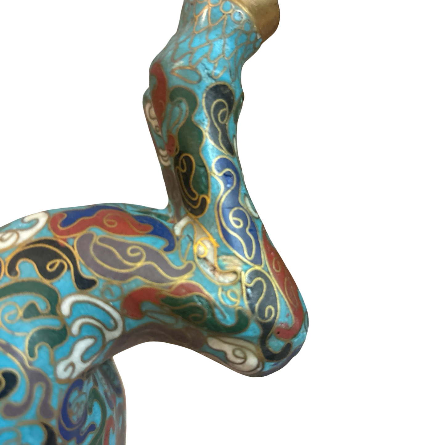 Brass Cloisonné Horse Incense Burner