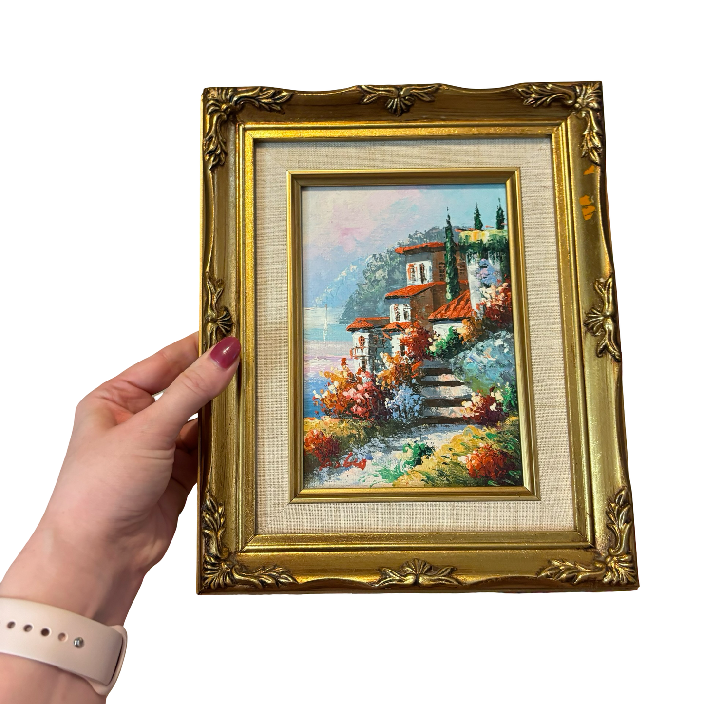 Framed Cityscape Painting