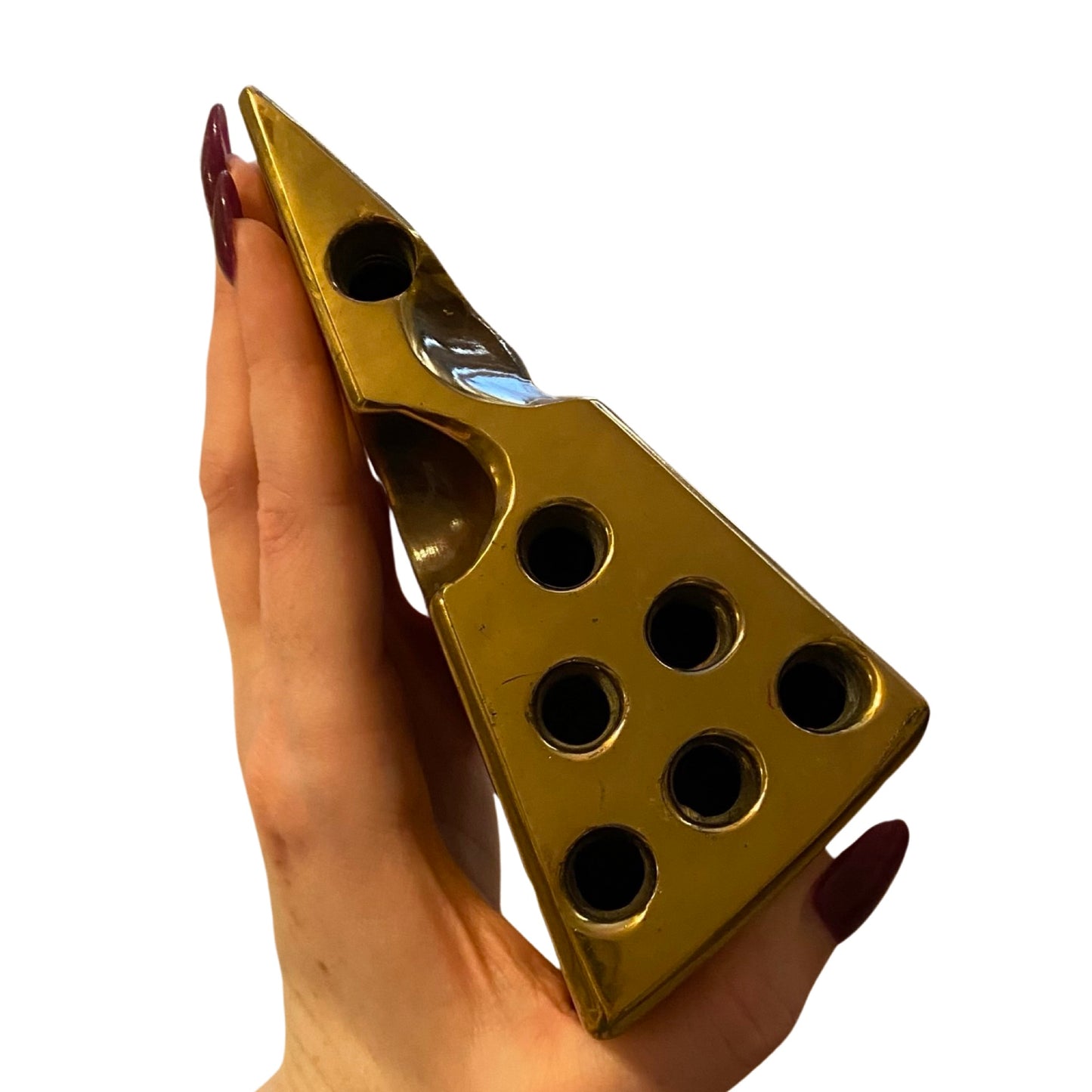 Brass Cheese Pen Holder Brass Vintage