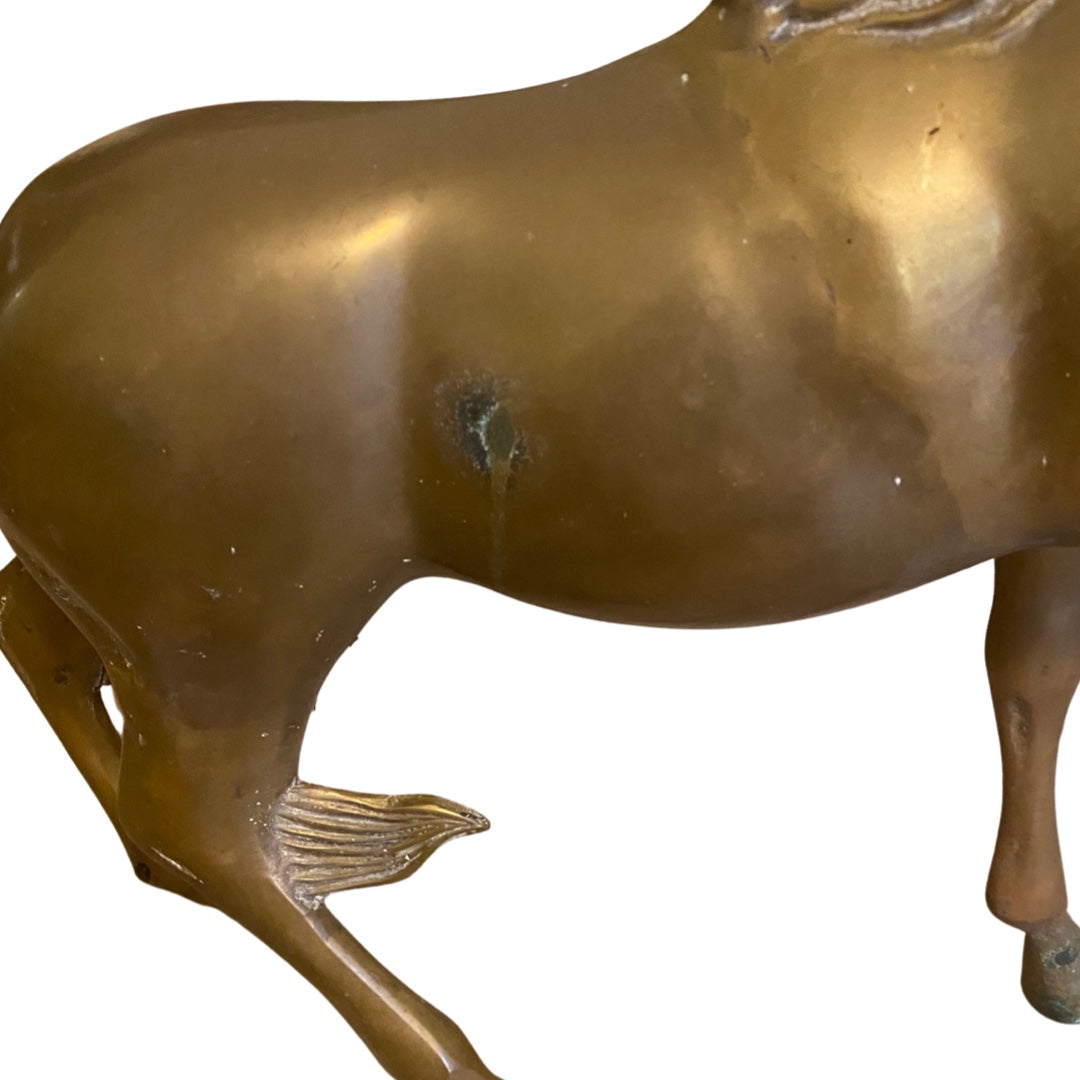 Huge Brass Horse