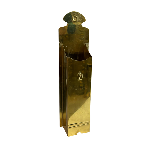Brass Fireplace Match Holder