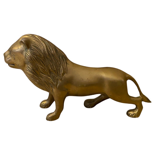 Large Brass Lion