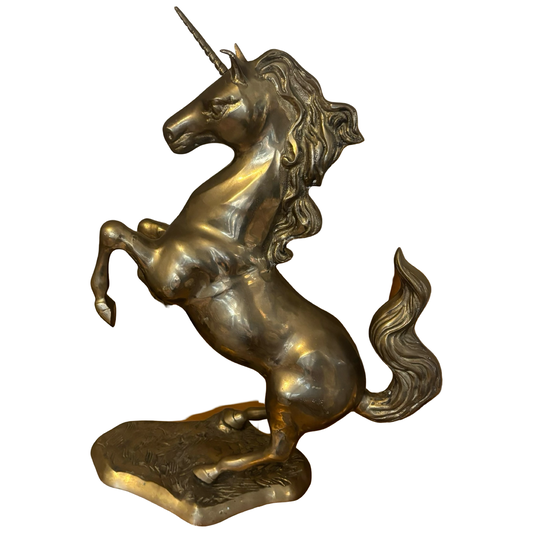 Extra Large Brass Unicorn