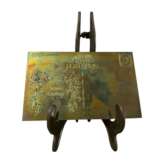 Brass Christmas Postcard