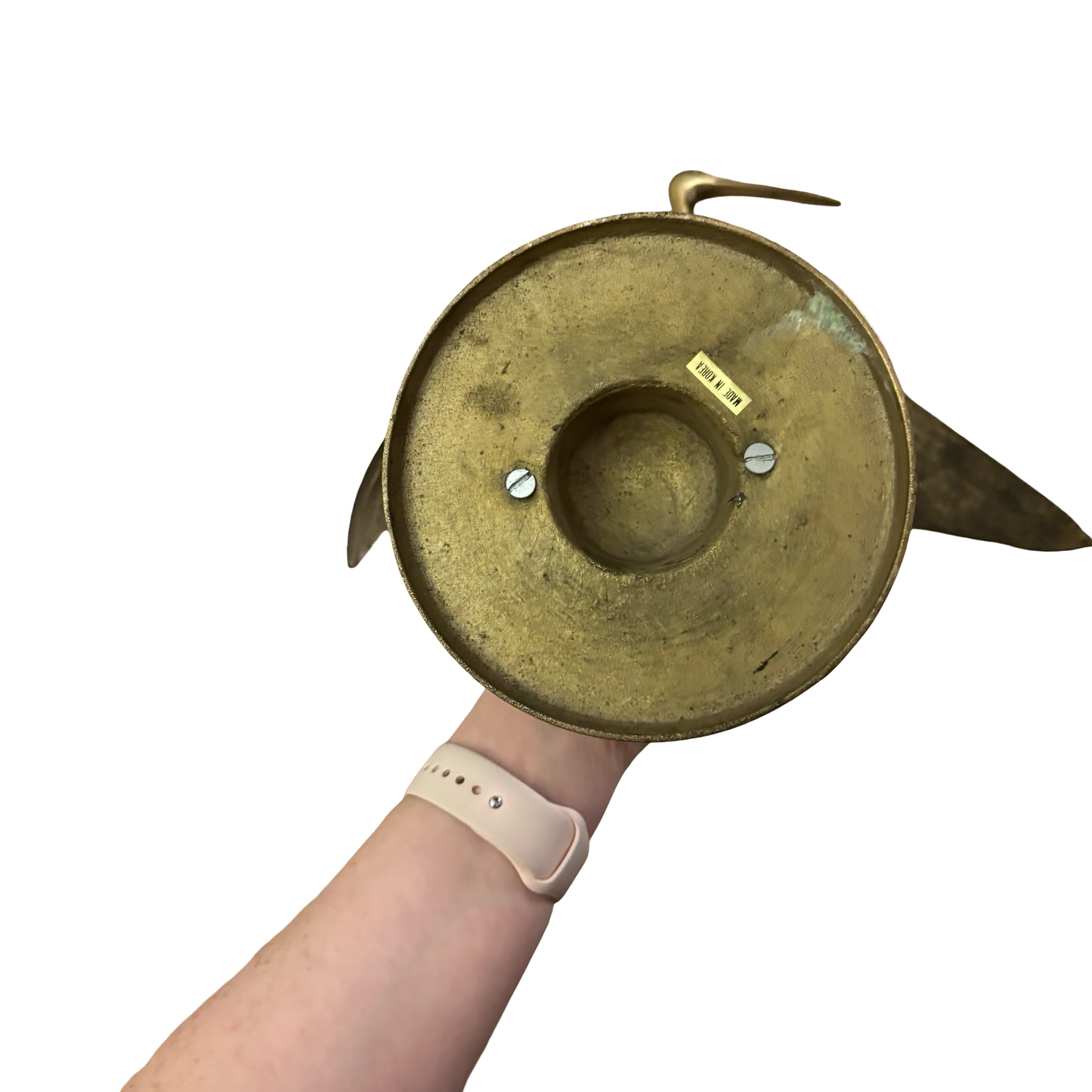 Extra Large Brass Crane