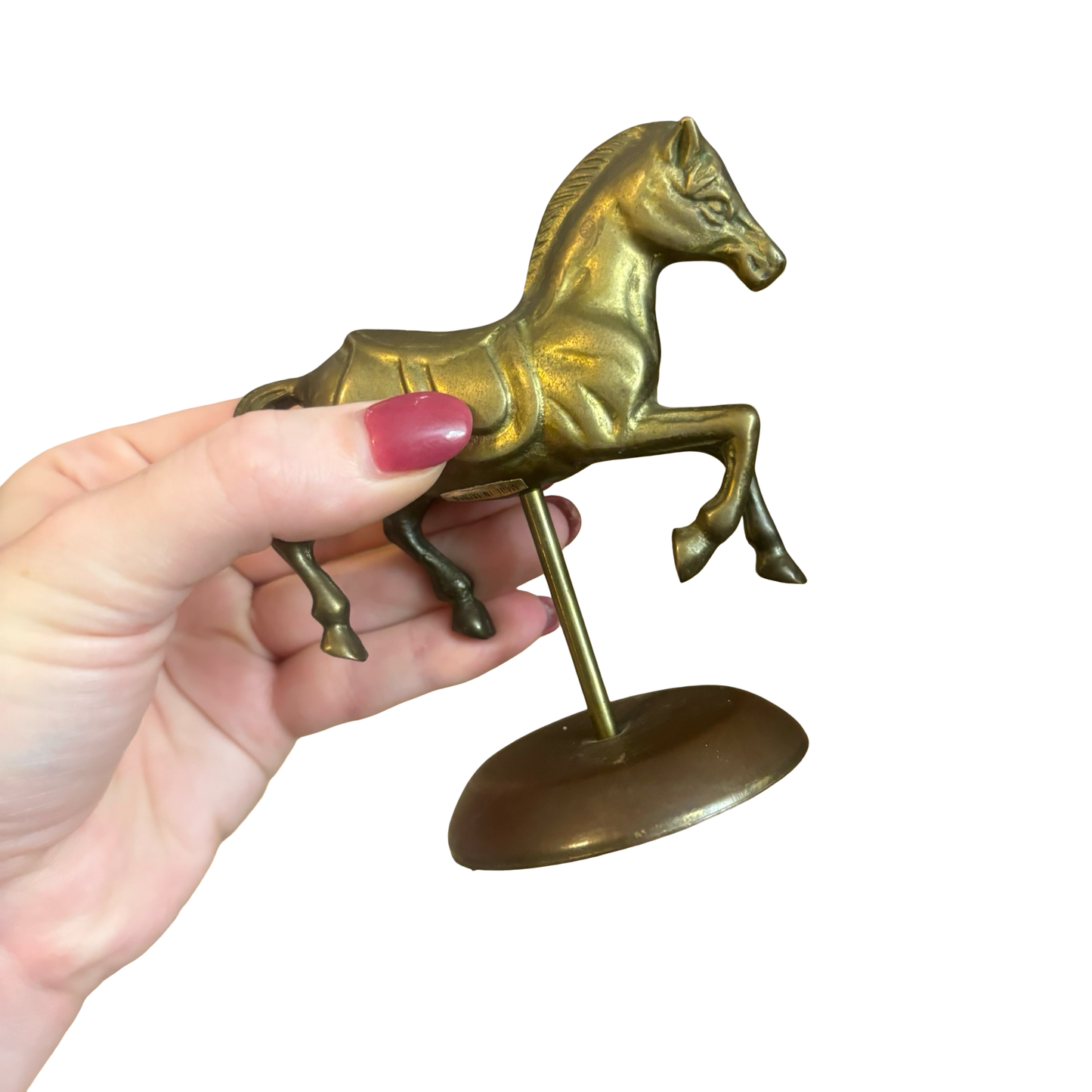 Brass Carousel Horse