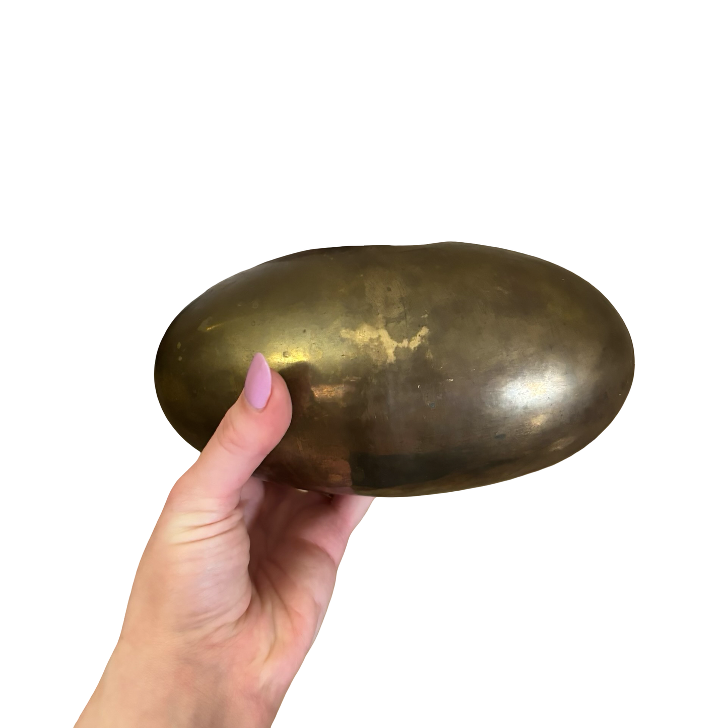 Brass Oval Vase
