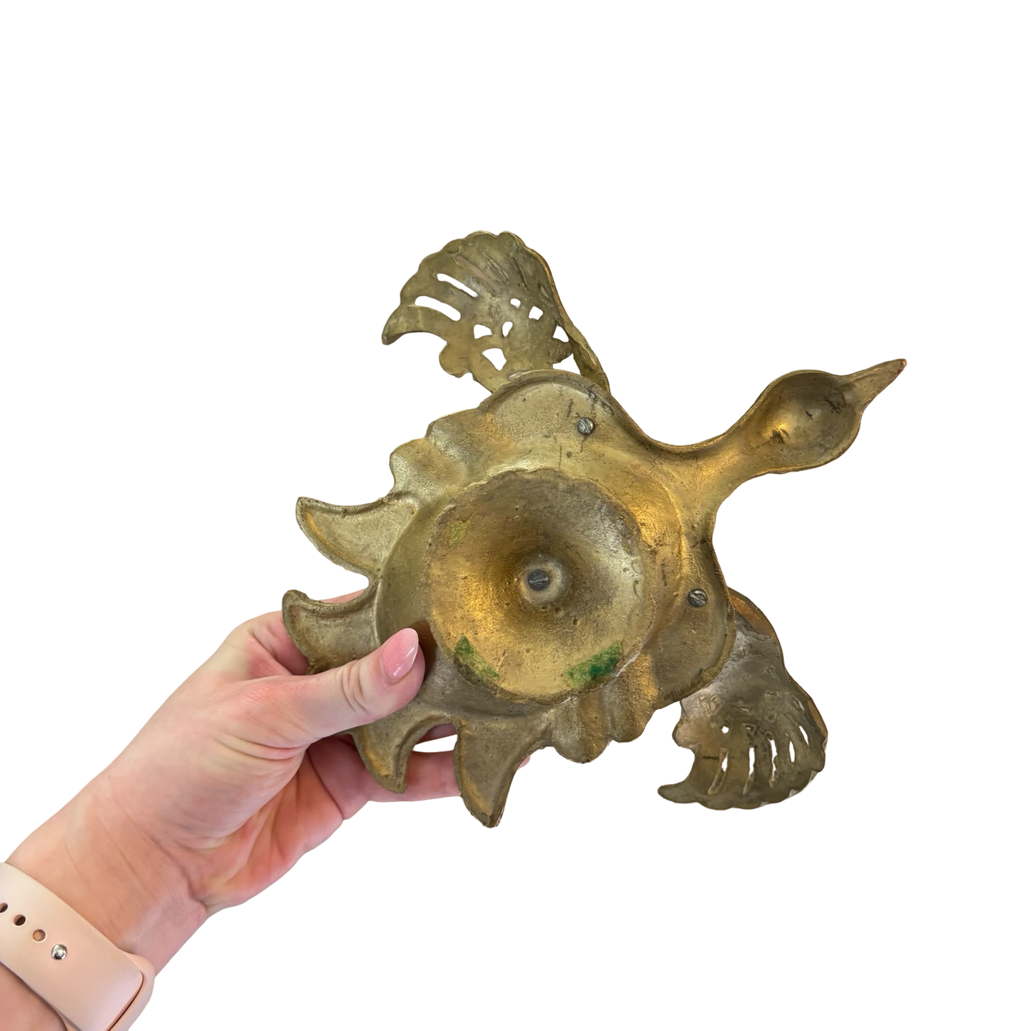 Vintage Brass Bird Ashtray with Articulated Wings