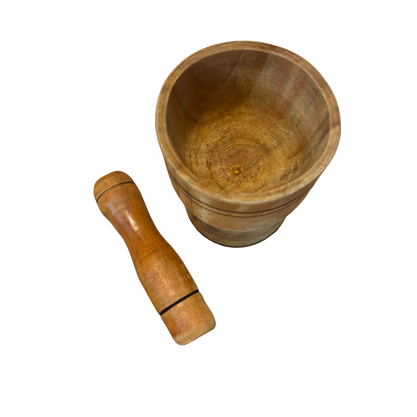 Wood Mortar and Pestle
