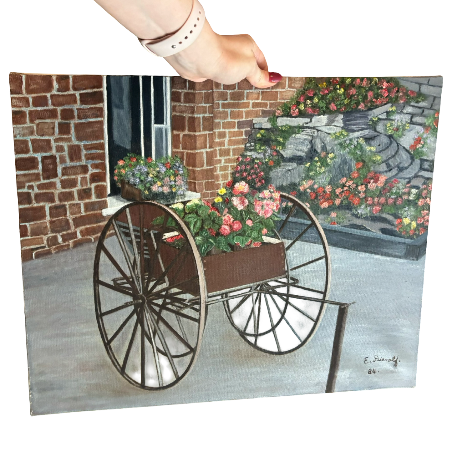 Floral Painting on Canvas