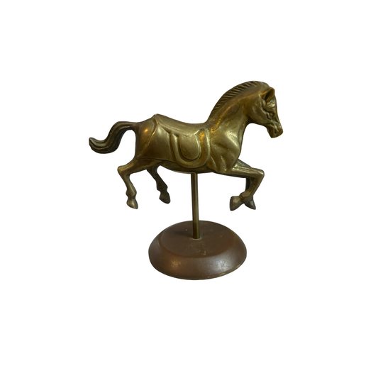 Brass Carousel Horse