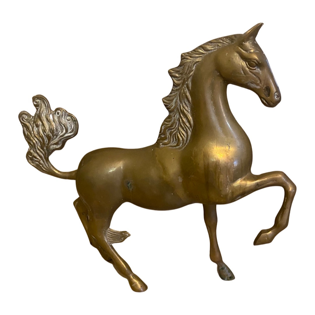 Huge Brass Horse