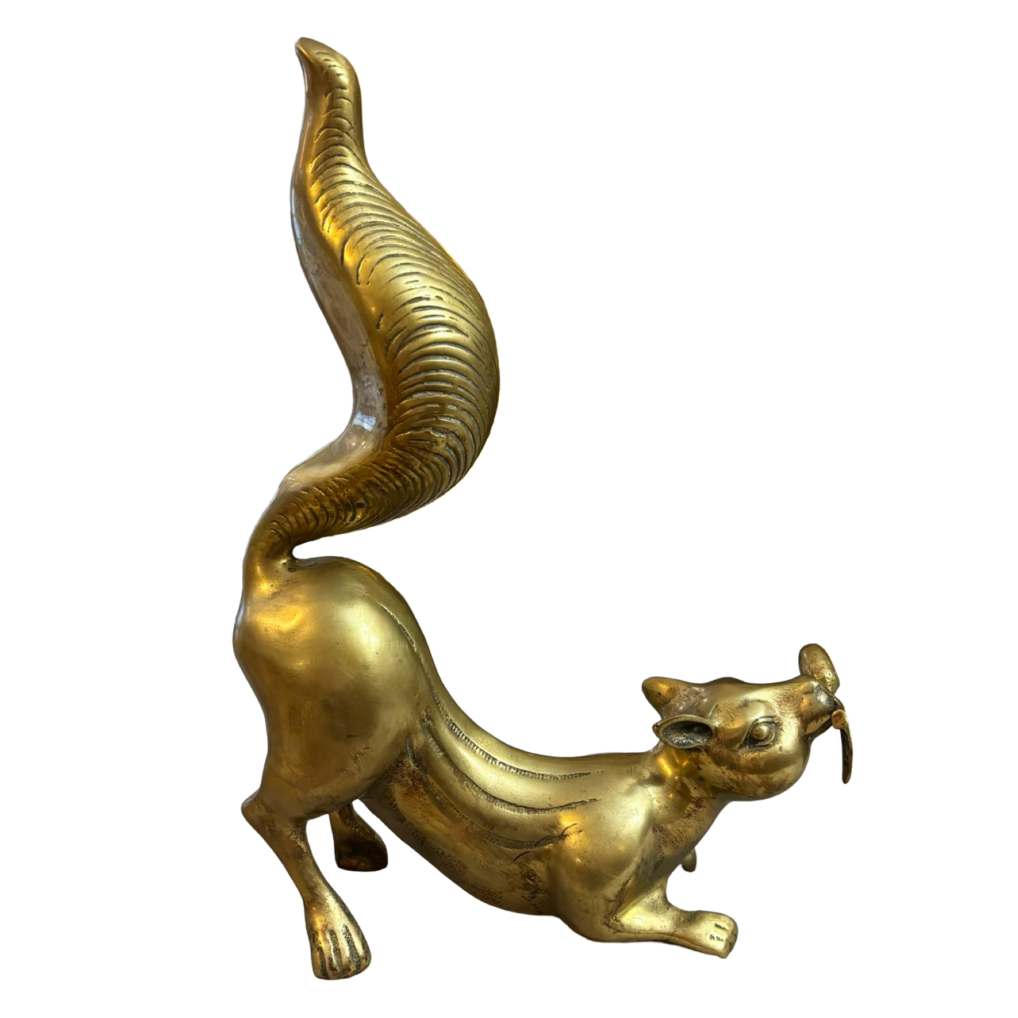 Larger Than Life Brass Squirrel