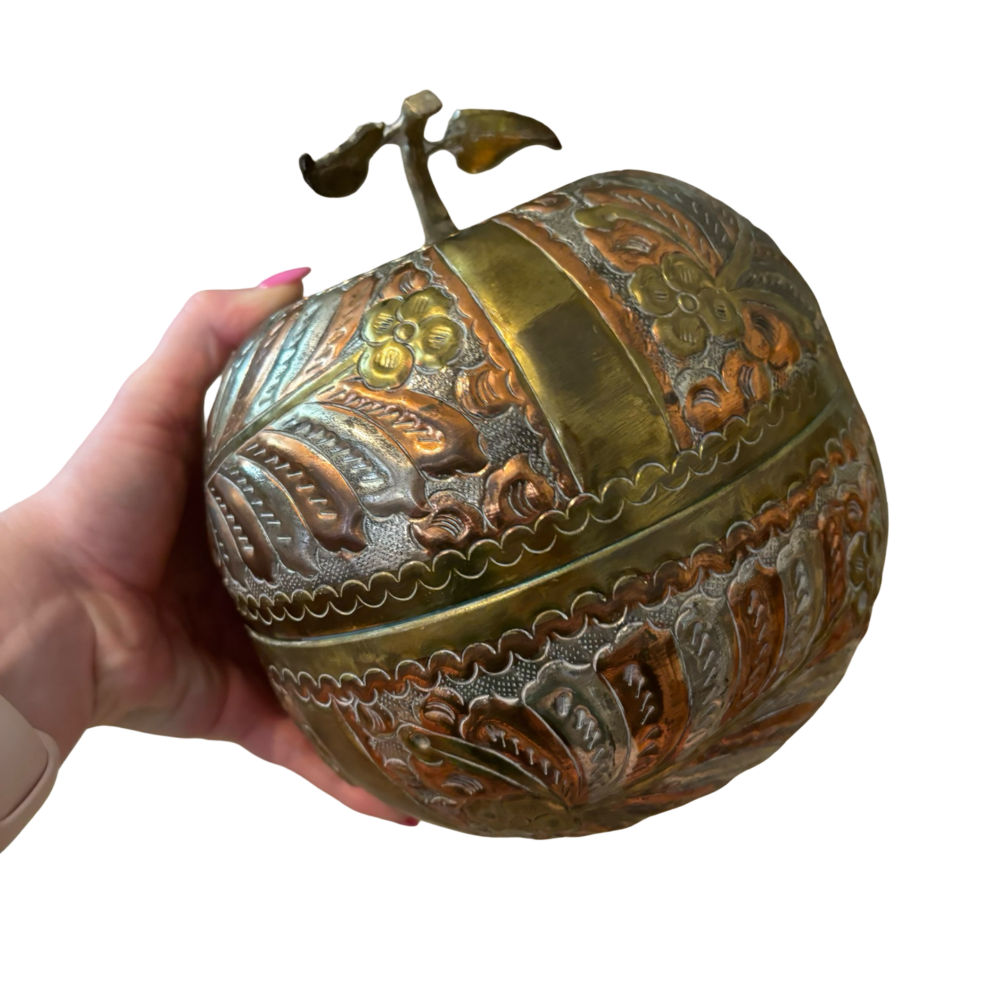 Brass Pumpkin Box