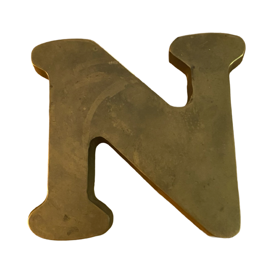 Letter N Paperweight