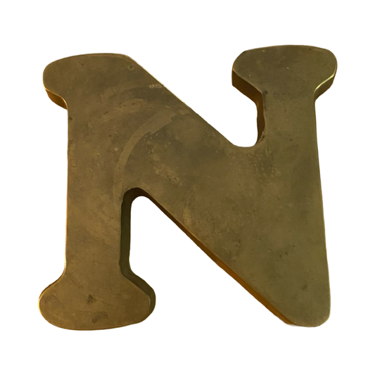 Letter N Paperweight