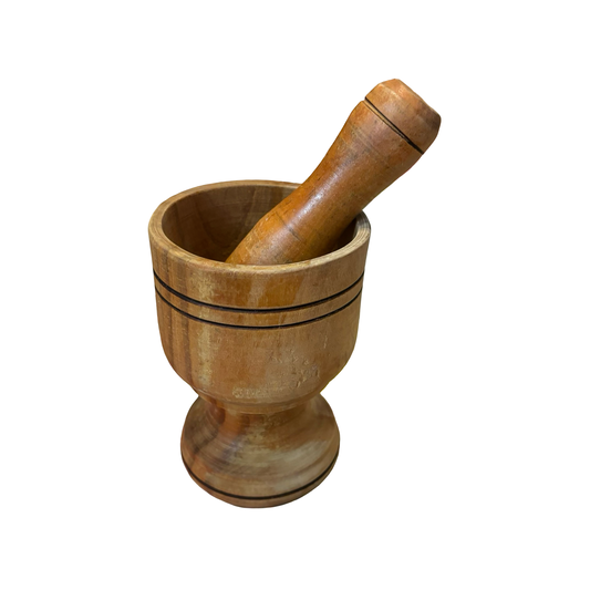 Wood Mortar and Pestle