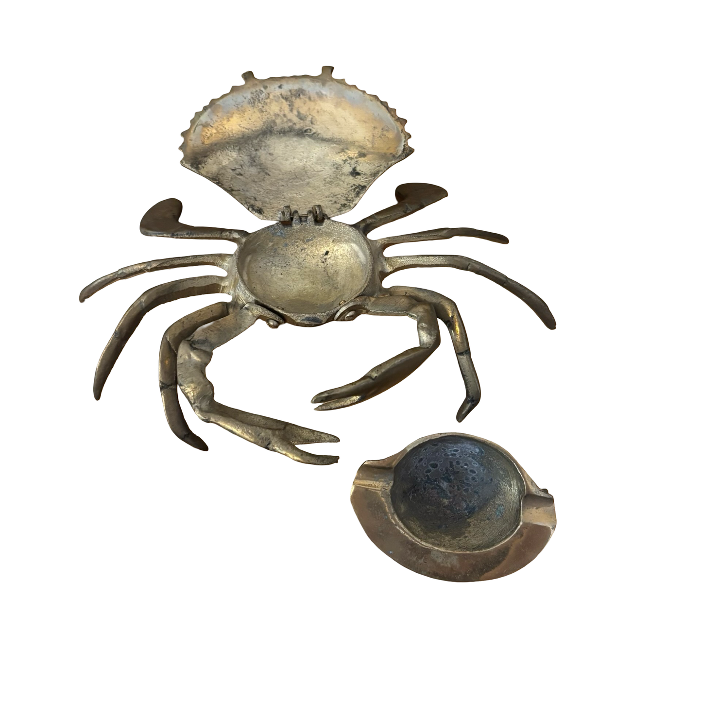 Brass Crab Ashtray