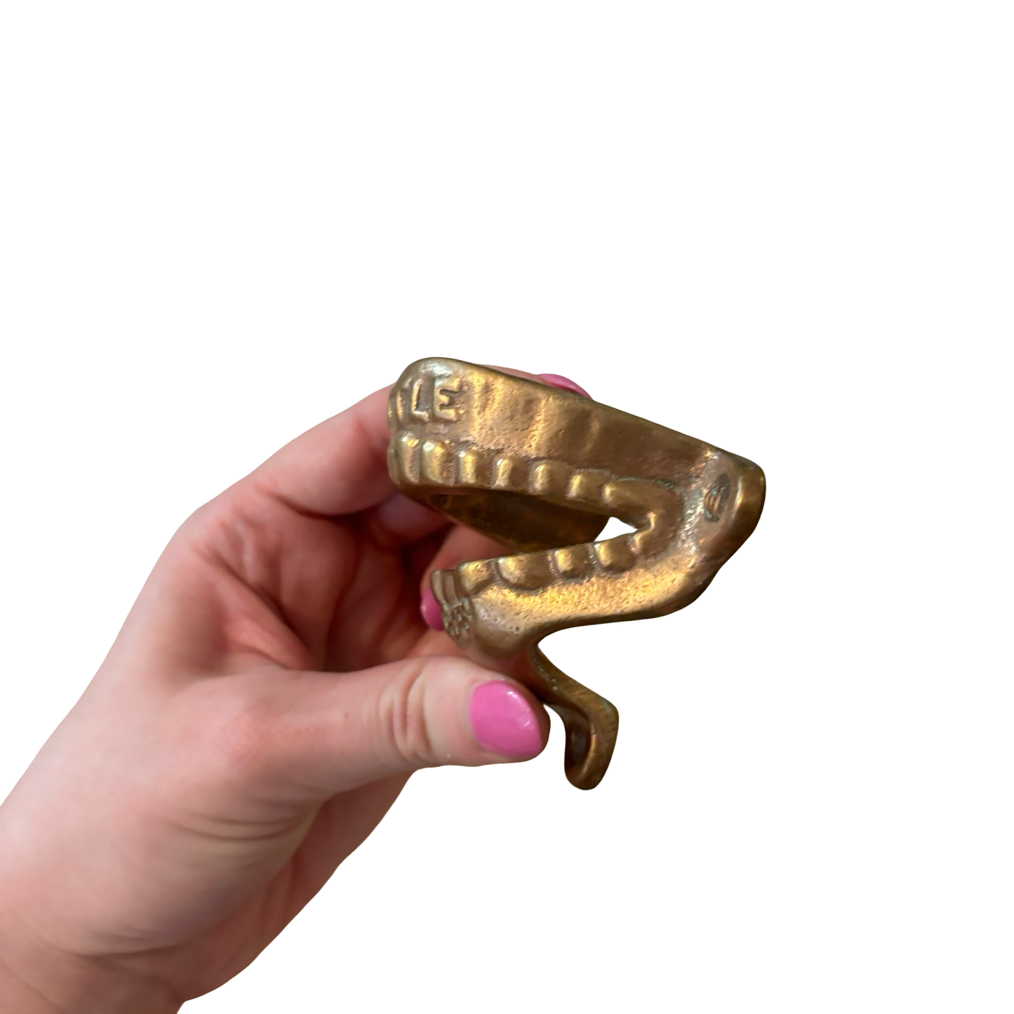 Brass Bottle Chops Teeth Bottle Opener