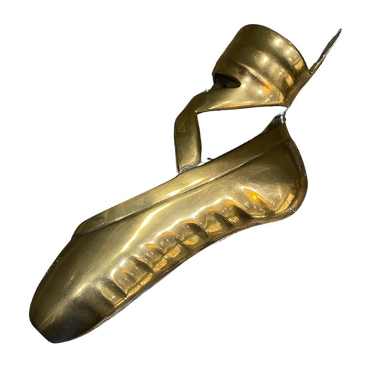 Large Brass Ballet Slipper