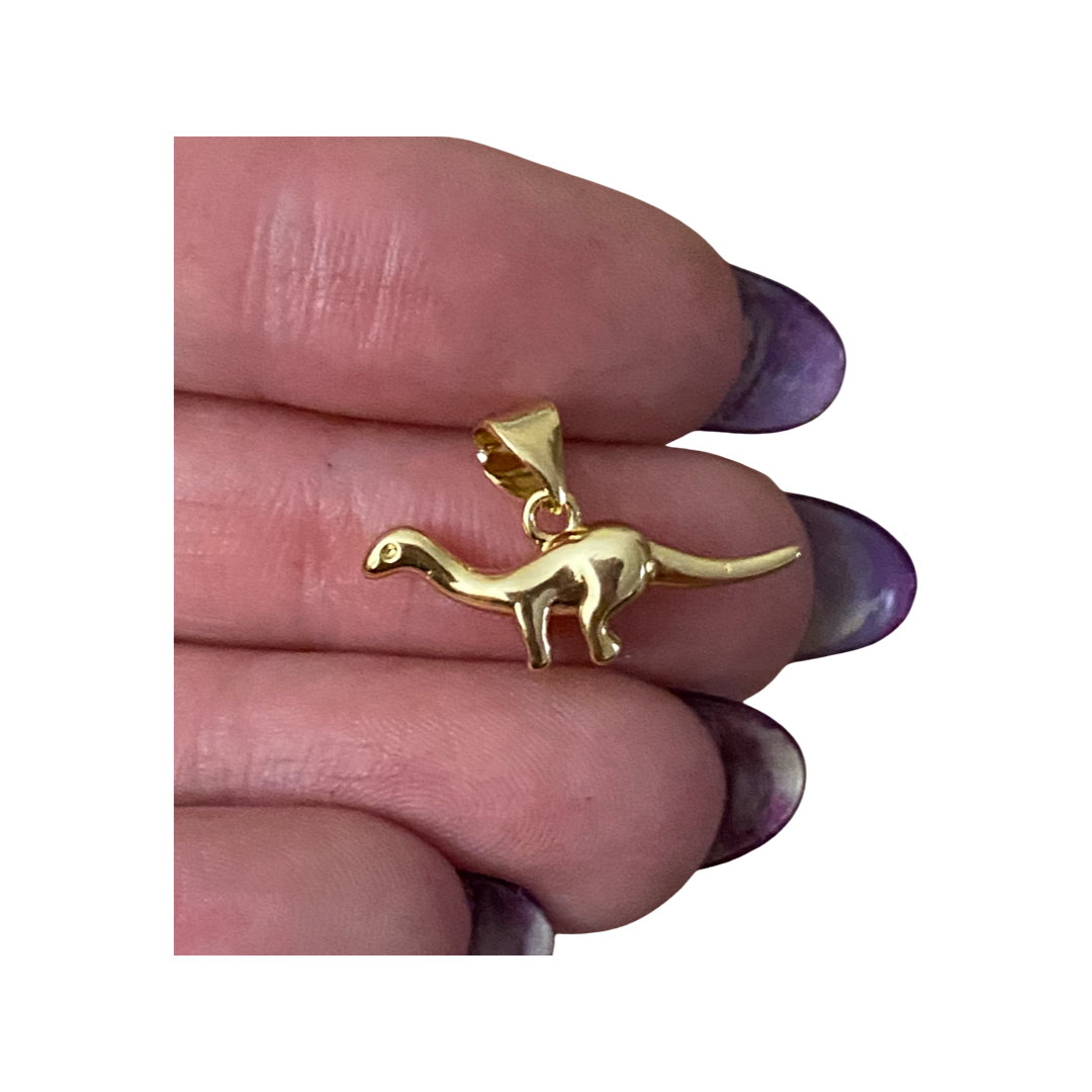 Gold Dinosaur Charm