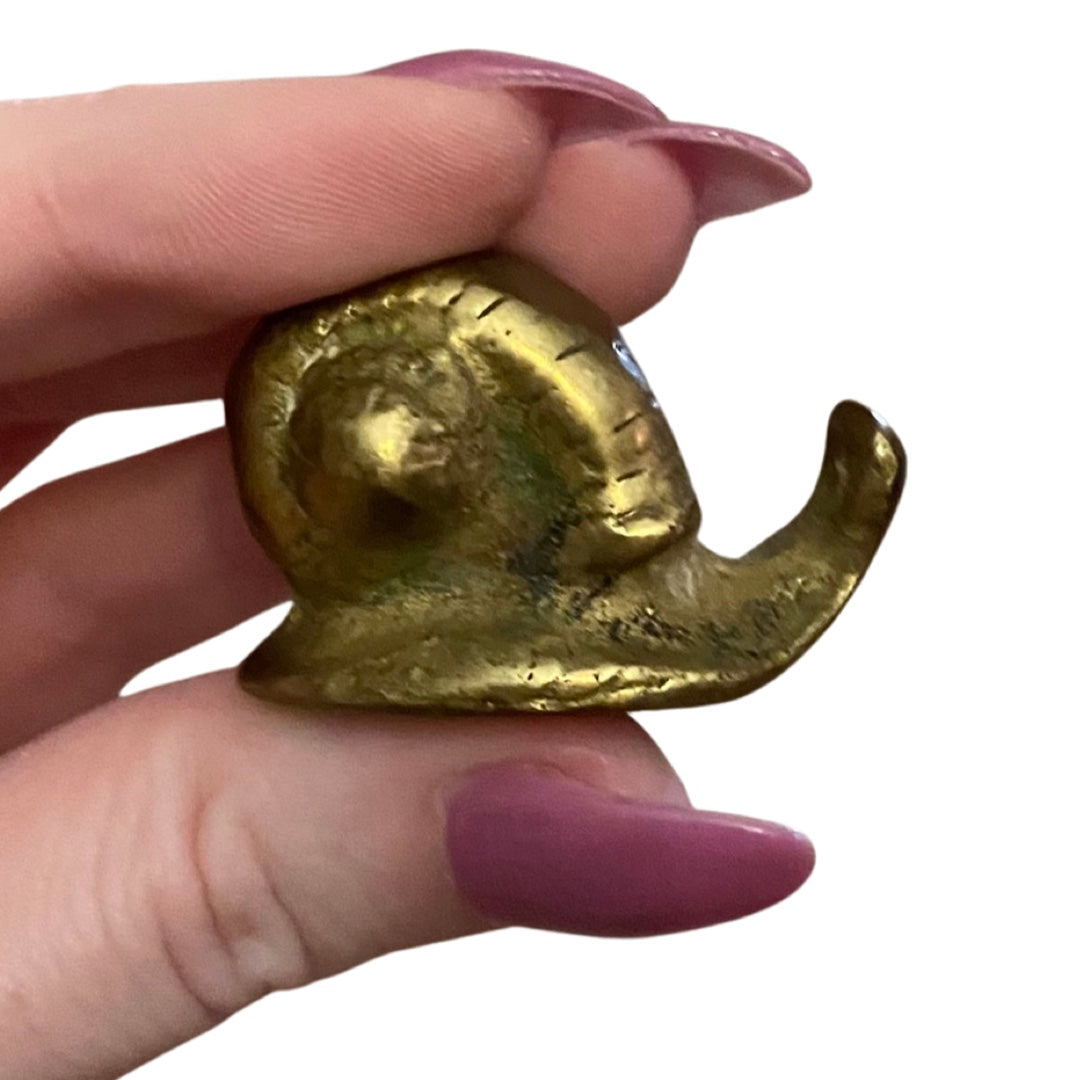 Mini Brass Snail