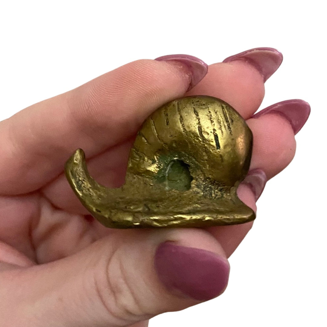 Mini Brass Snail