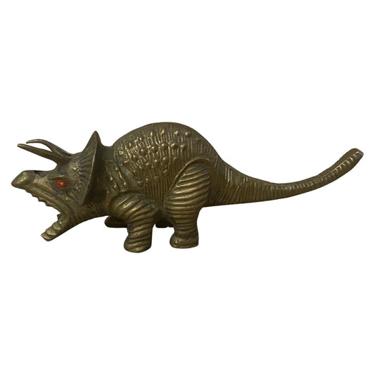 Brass Triceratops Dinosaur