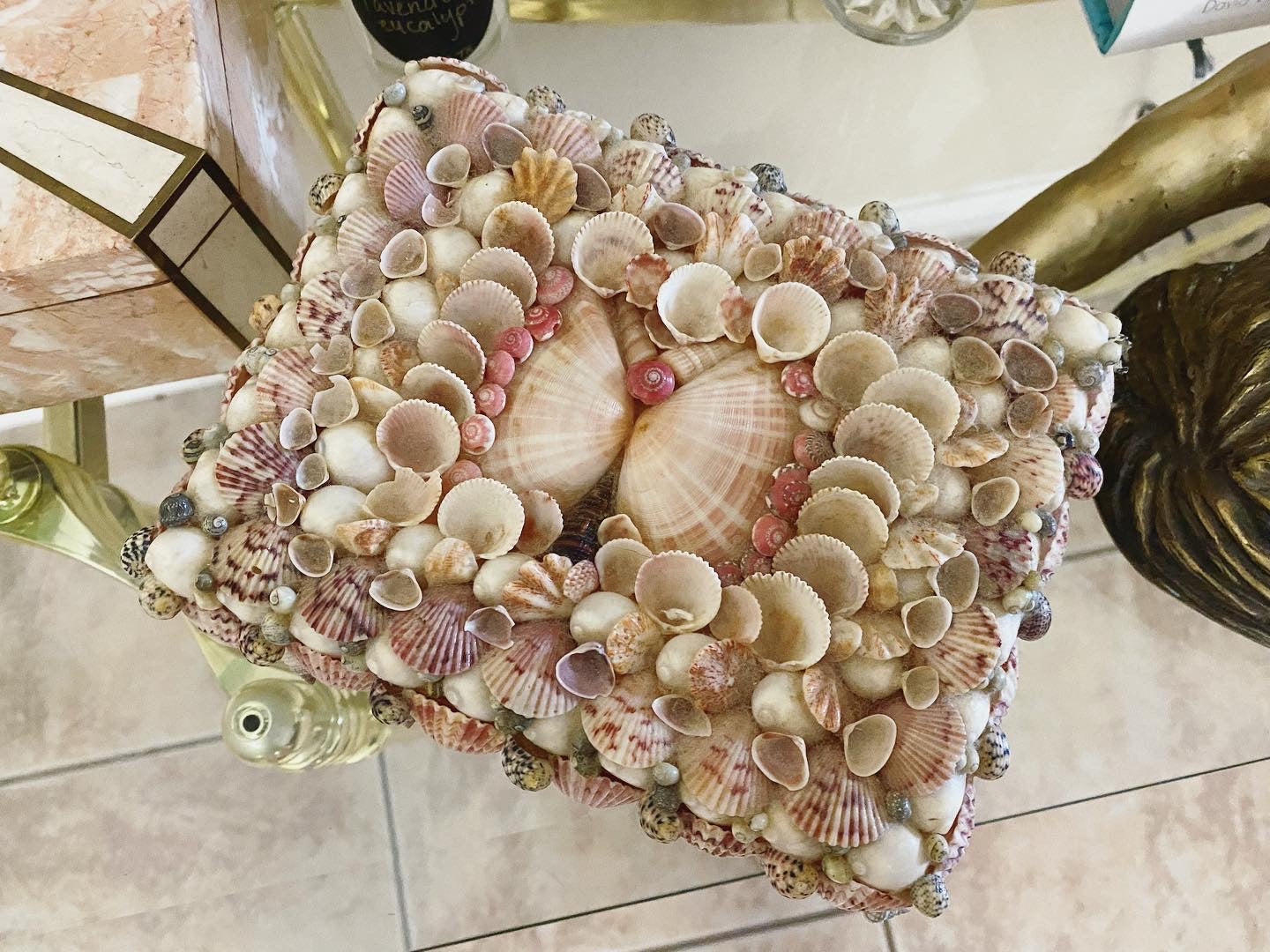 Decorative Shell Covered Box