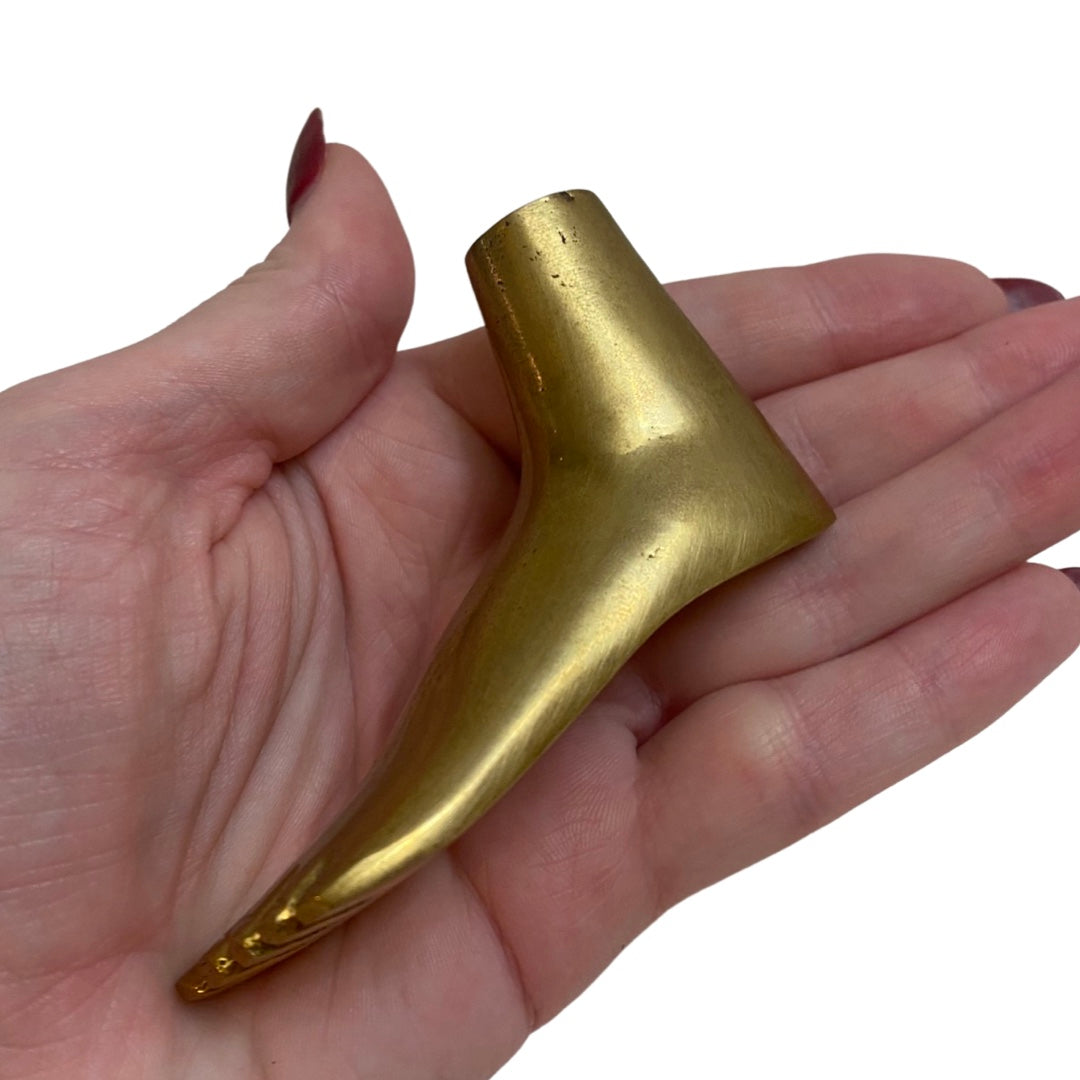 Brass Foot with Matching Box