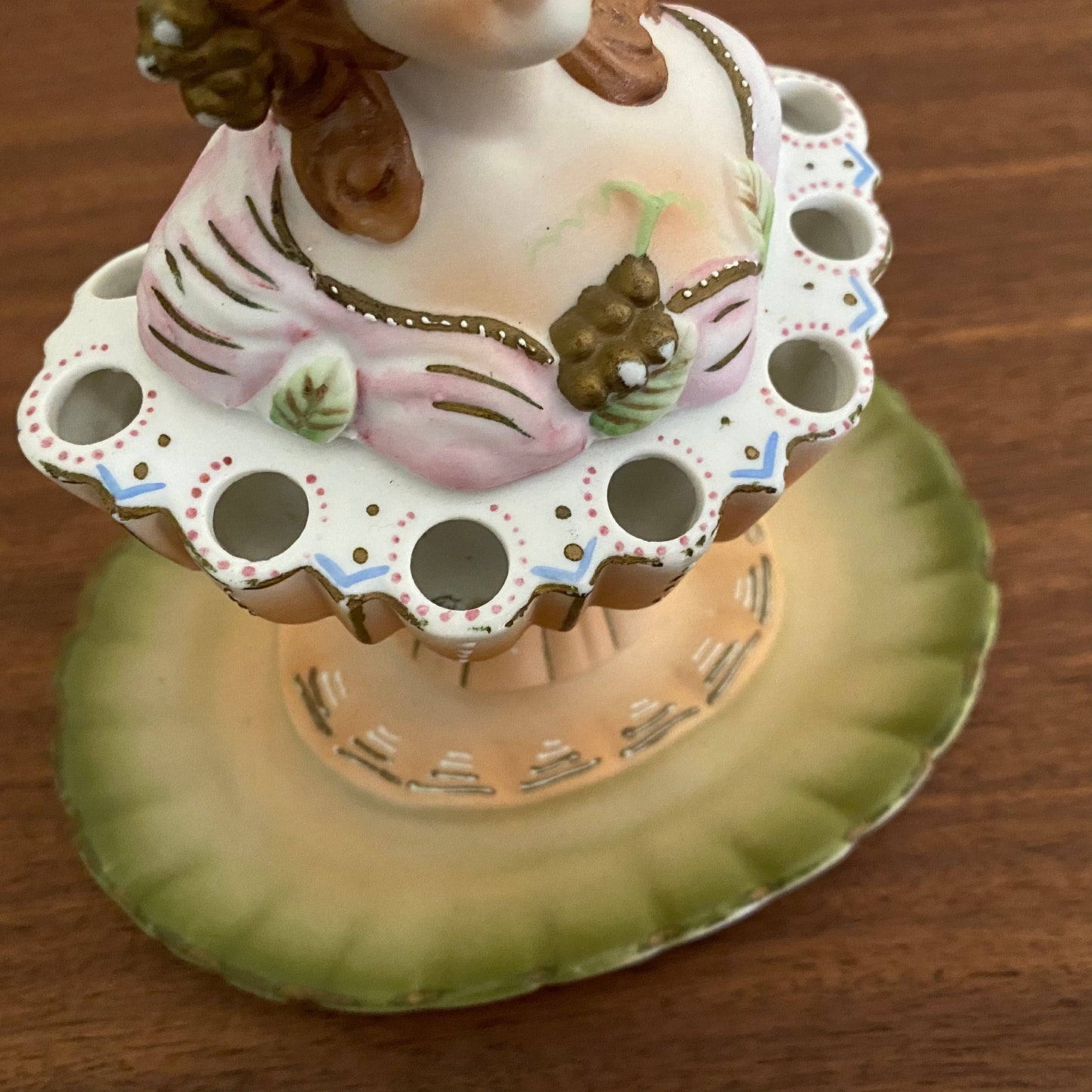 Porcelain Cigarette Holder Woman Bust