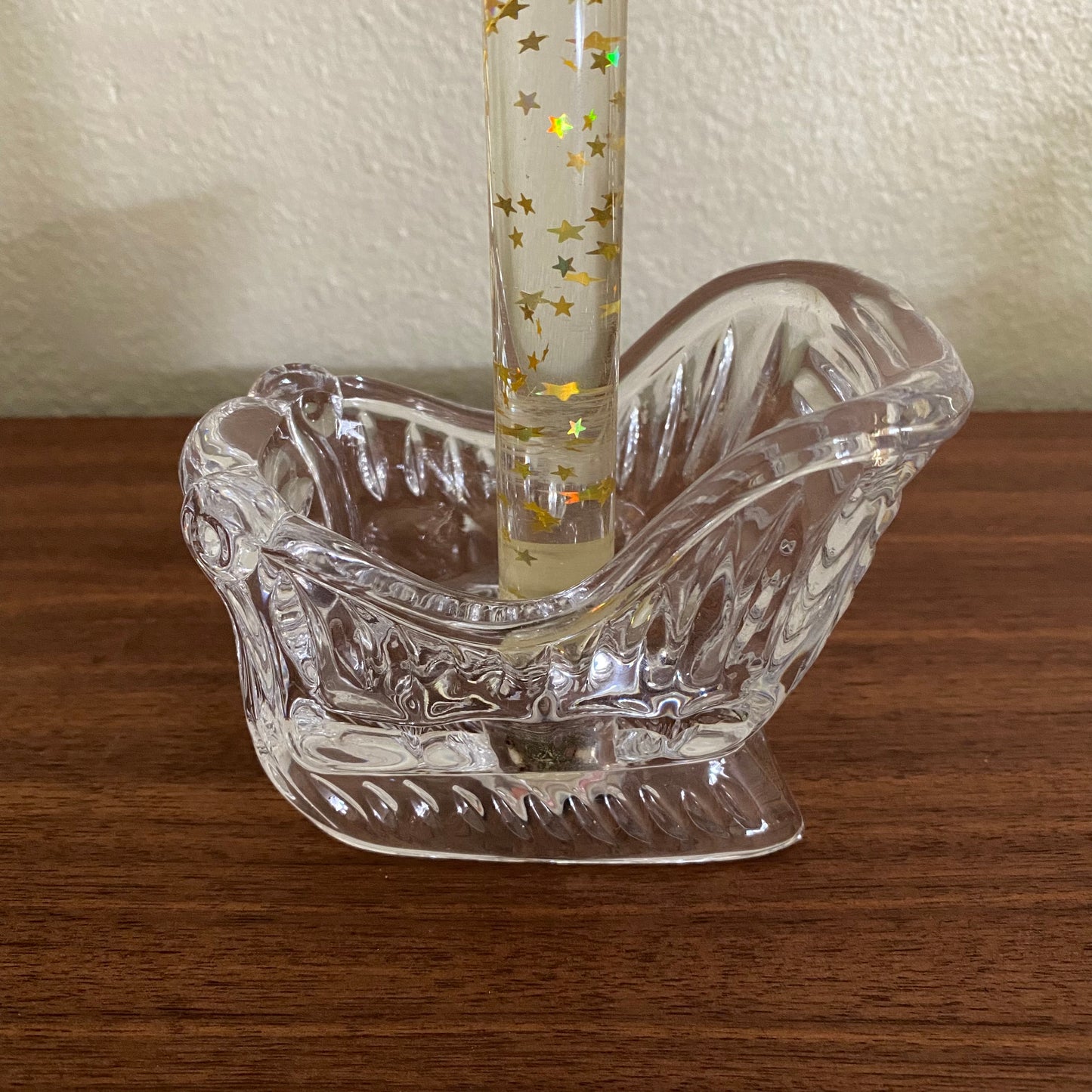 Crystal Sleigh Candle Holder