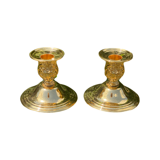 Lacquered Brass Candlesticks