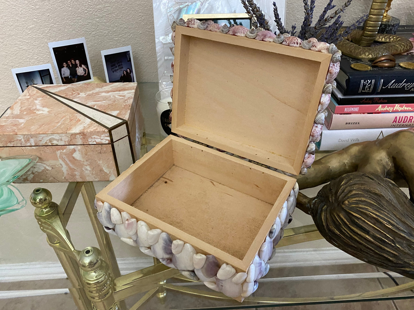 Decorative Shell Covered Box