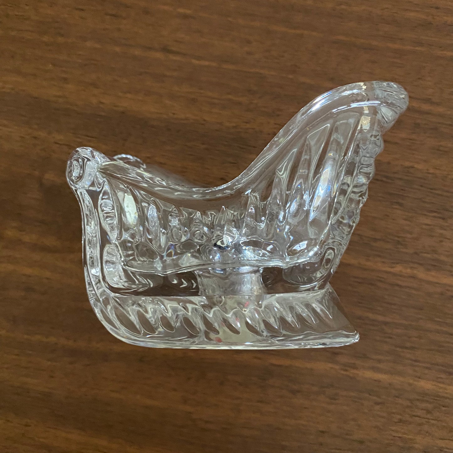 Crystal Sleigh Candle Holder