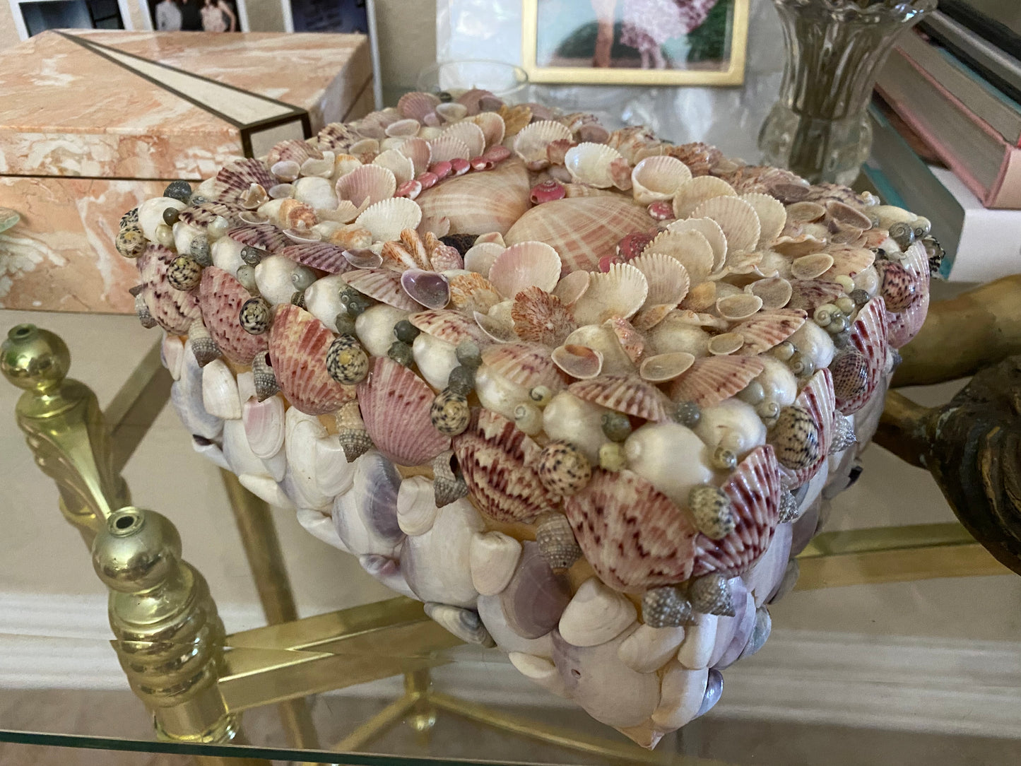 Decorative Shell Covered Box