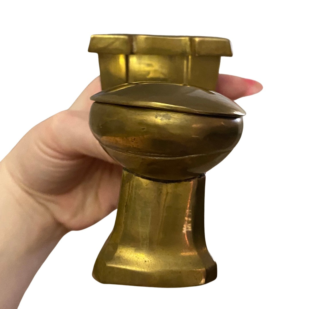 Brass Toilet Ashtray Brass Vintage