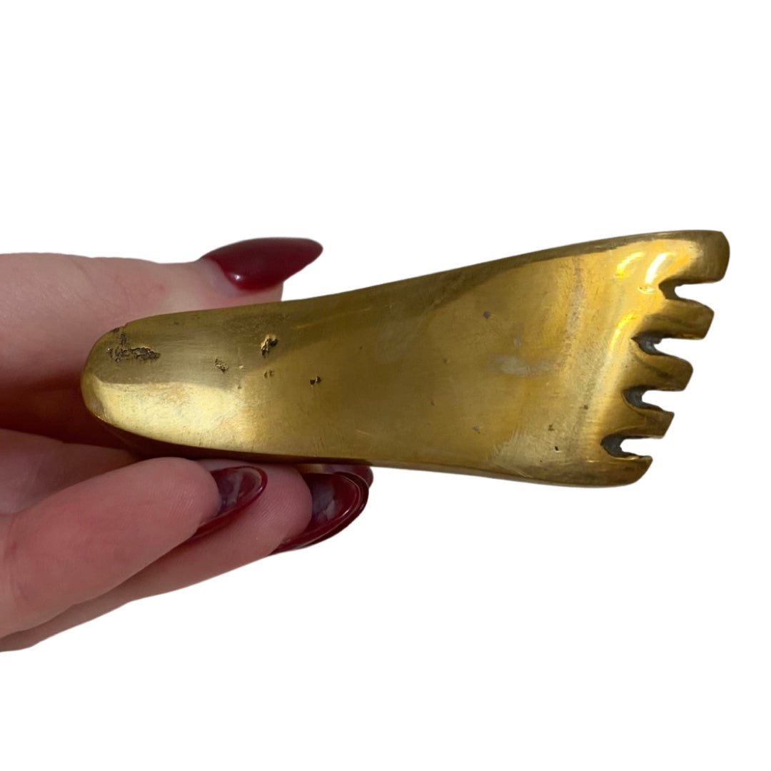 Brass Foot with Matching Box