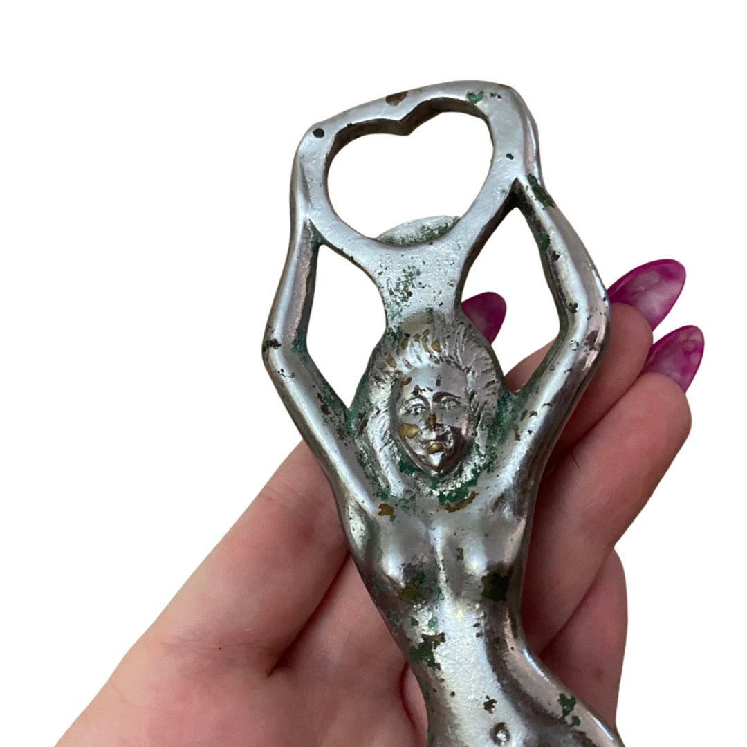 Silver Lady Bottle Opener