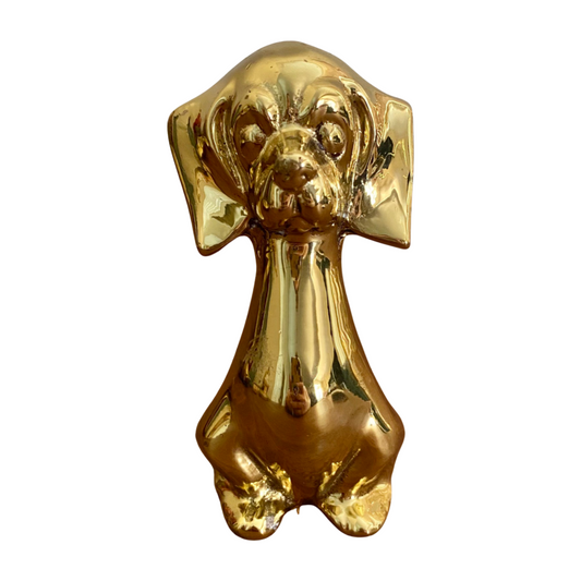 Brass Sitting Dog