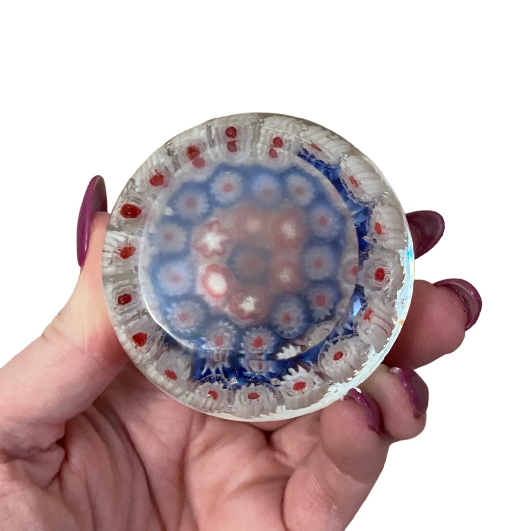 Millefiori Glass Paperweight