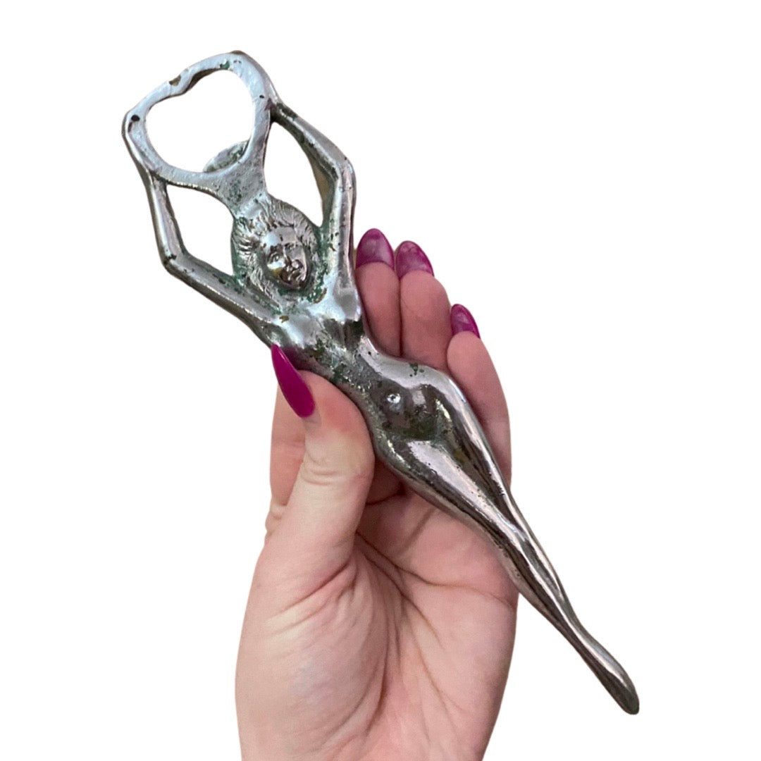 Silver Lady Bottle Opener