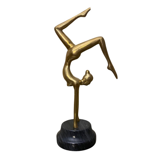 Brass Nude Acrobat Woman