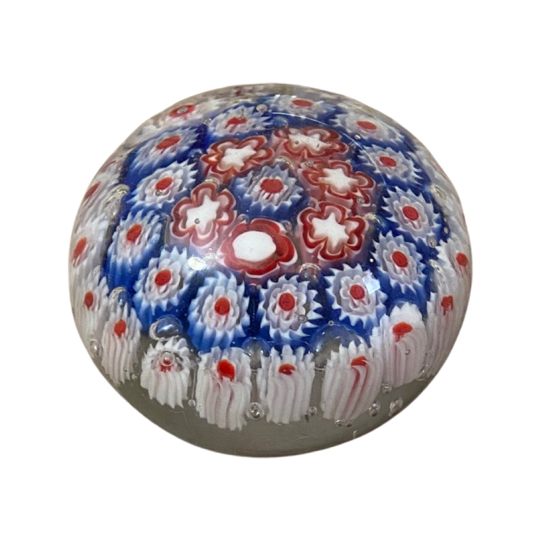 Millefiori Glass Paperweight